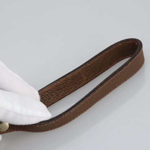 GUCCI GG Supreme Web Sherry Line Clutch Bag PVC Beige Gold 89 01 034 Auth am7287 - Picture 9 of 16